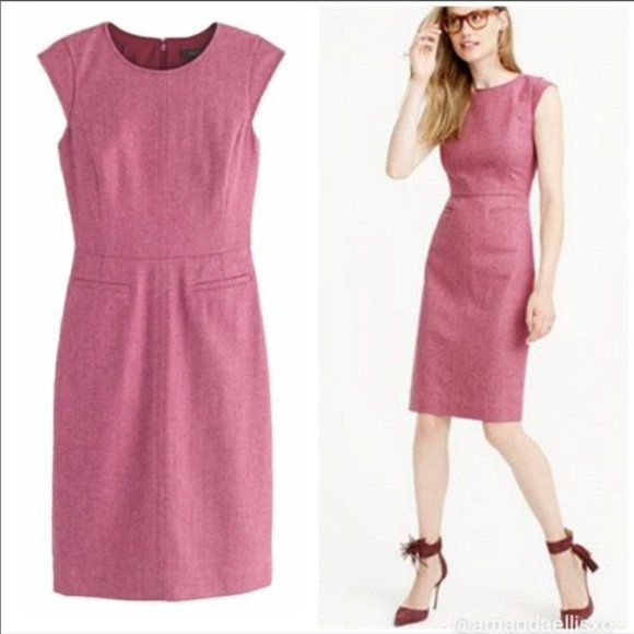 J. Crew Dresses & Skirts - J Crew Cap Sleeve Dress in Donegal Wool Petite